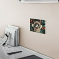 thumbnail image 5 of Yayeee Toggle Light Switch Wall Plate 3-Gang 6.37"x4.48" Decorative Outlet Cover, Flowers and Cat, 5 of 7