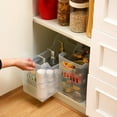thumbnail image 5 of 6 Pcs Freezer Organizer Bins with Wheel Clear Plastic Pantry Organizer and Storage Tall Narrow Kitchen Organization Rolling Bins Snack Storage Containers for Office Fridge(10 x 13.3 x 6.7inches), 5 of 6