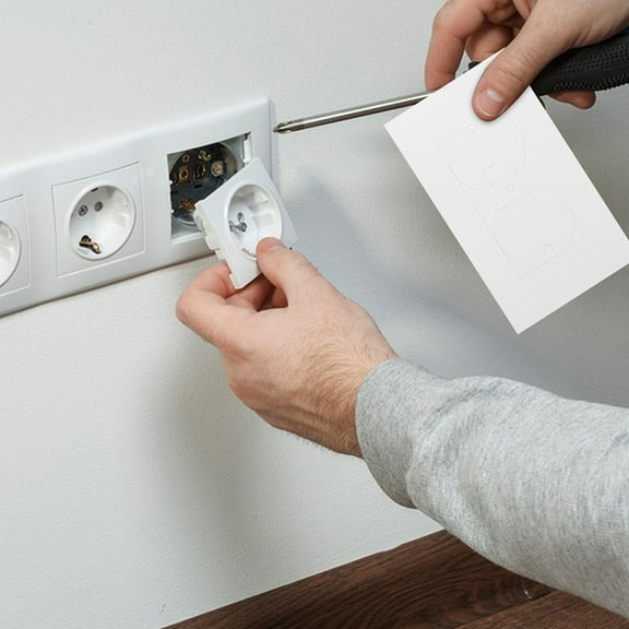 FOMIYES 50Pcs Outlet Insulation Pads Wall Plate Insulation Gasket White Foams EVA for Sockets Home Use 4.3X2.5X0.1In