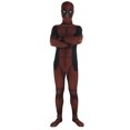 thumbnail image 3 of Disfraz de superhéroe Deadpool para niños y adultos, traje de cosplay, cinturón, cinturones ajustables, accesorios, máscara adjunta, trajes para fiesta de Halloween, 3 of 5
