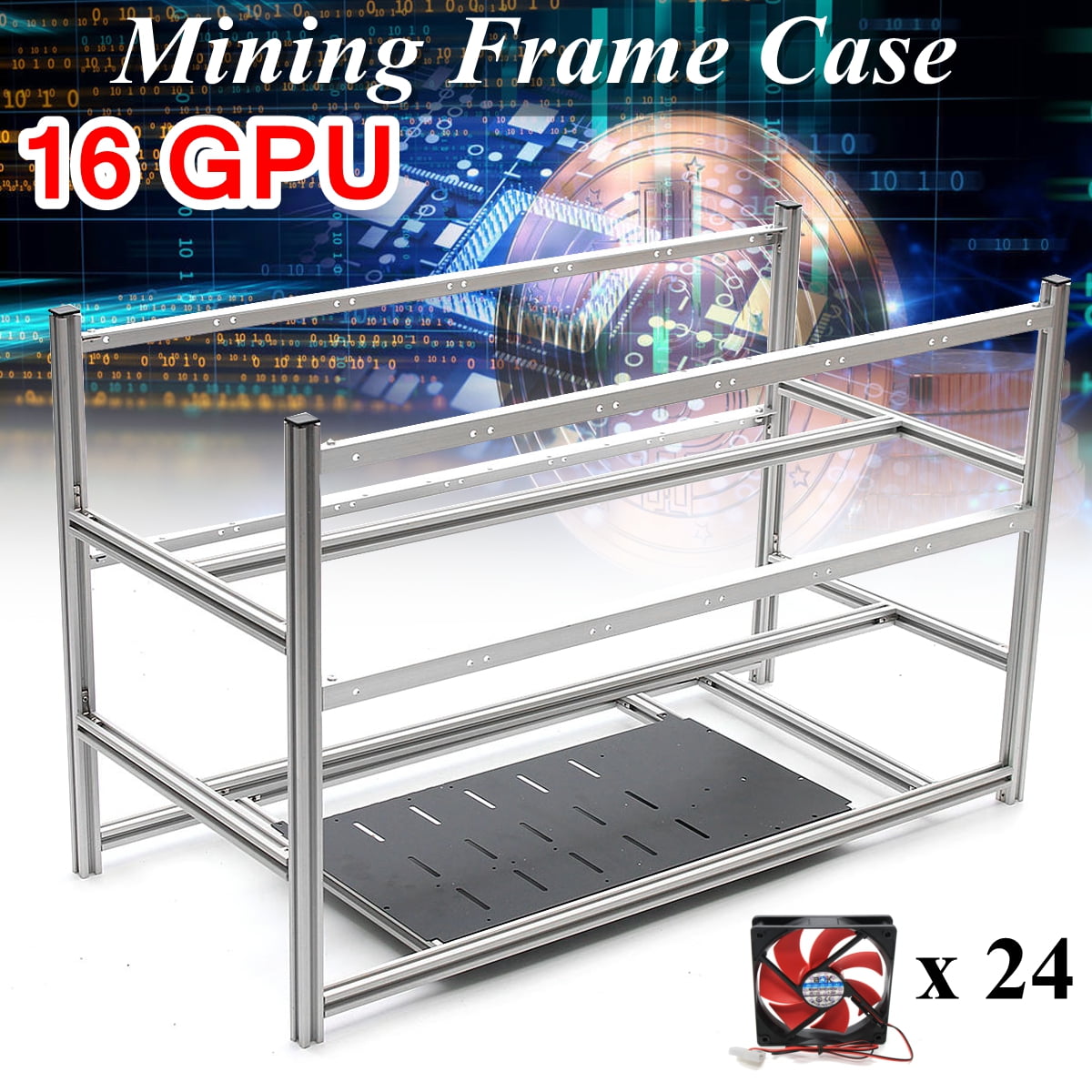 Aluminum GPU Mining Case Mining Case Crypto Coin Miner ...
