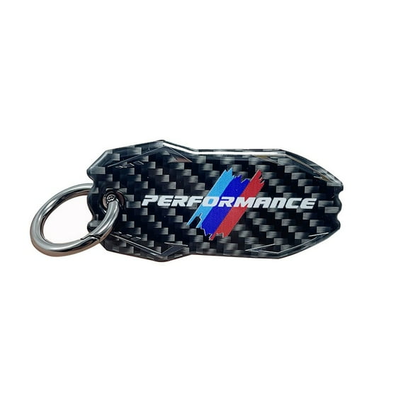 Carbon fiber Keyring Keychain With Performance emblem badge M Power Colors For BMW X1 X2 X3 X4 X5 X6 Z4 Handing Key