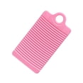 thumbnail image 1 of 1PC Laundry Washboard PP Plastic Clothes Washing Board Household Anti\-slip Cleaning Washboard 31\.5x16\.8cm Pink, 1 of 8