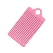 1PC Laundry Washboard PP Plastic Clothes Washing Board Household Anti\-slip Cleaning Washboard 31\.5x16\.8cm Pink