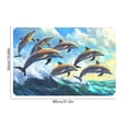 thumbnail image 2 of Non Slip Bath Mat with 3D Dolphin Design, Soft Absorbent Shower Rug for Bathroom, Colorful Modern Floor Mat for Entryway, 20"x32", 2 of 5