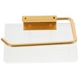 thumbnail image 4 of WRISTBIQUE 1Pack Golden Acrylic Bathroom Wall Organizer with Shelf for Families, 4 of 8
