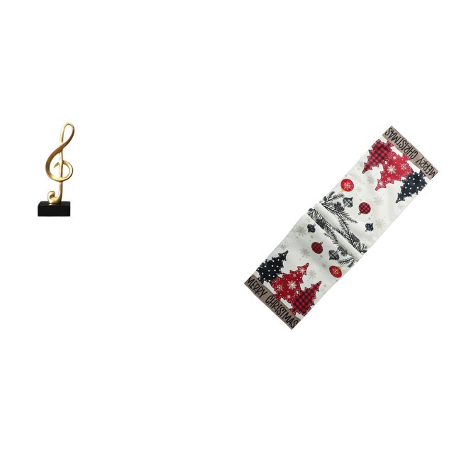 Adorno de mesa de resina con forma de nota musical y diseño de árbol de Navidad. Centro de mesa invernal creativo para escritorio, chimenea o como reg