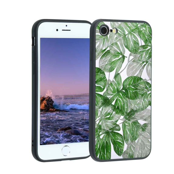 Compatible with iPhone 7 Phone Case, Leaves-174 Case Men Women, Flexible Silicone Shockproof Case for iPhone 7