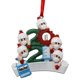 thumbnail image 4 of 4 people Adorno familiar de Navidad, colgante personalizado con nombre de vacuna, colgante de elfo de Papá Noel con máscara facial, decoración de fiesta de árbol de Navidad, 2021, 4 of 5