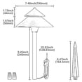 thumbnail image 4 of 4 Pack LED Landscape Lights, LED Pathway Lighting, 12-24V AC/DC Low Voltage, Warm White, 4 of 4