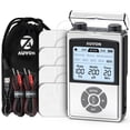 thumbnail image 1 of Estimulador muscular TENS recargable AUVON para aliviar el dolor de espalda, batería de 600 mAh, 8 modos personalizables, para hombros, cuello y nervios, 4 almohadillas, 1 of 5
