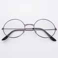 thumbnail image 5 of Espejo plano estilo príncipe sin graduación, gafas de moda vintage con marco redondo artístico para diversas ocasiones, 5 of 5
