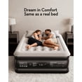 thumbnail image 2 of OhGeni 20" Queen Air Mattress (1-Pack) with Built in Pump, Inflatable Blow Up Bed, Upgraded Air Column Support for Enhanced Stability, Raised Height for Easy Entry & Exit, 650 lbs Capacity, 2 of 5