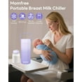 thumbnail image 6 of Momfree 22oz Portable Breast Milk Cooler for Breastmilk Storage, Liquid Gold Saver 360° Cooling Keeps Milk Fresh for 24 Hours, Larger Capacity Breastmilk Chiller with 2pcs Bottles for Outdoor, 6 of 10