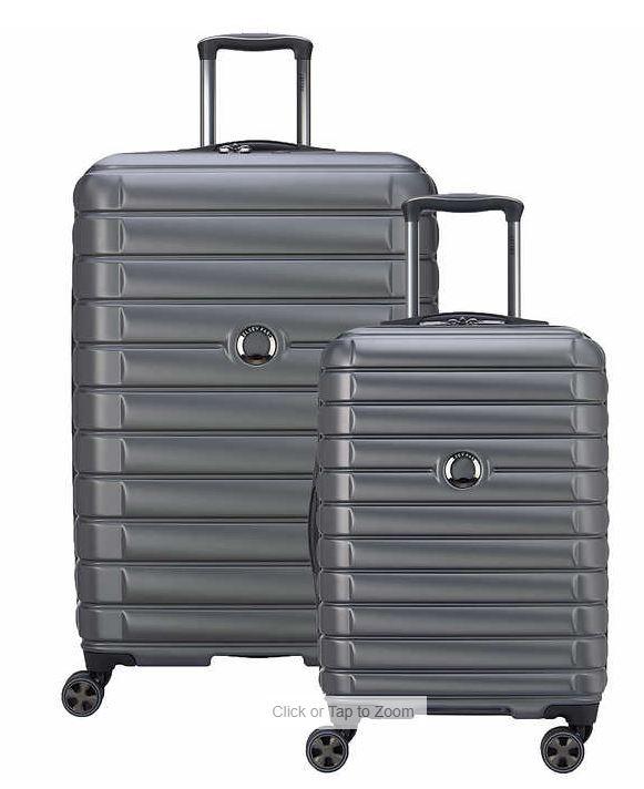 Delsey Paris 2Piece Hardside Spinner Luggage Set Graphite/Black