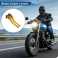 thumbnail image 2 of Palancas de freno y embrague largas únicas para Ducati 821 MONSTER 2014-2017, palanca de freno ajustable en 6 posiciones, aleación de aluminio tono dorado, 1 par, 2 of 7