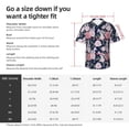 thumbnail image 6 of Lsque Rose Flowers pattern Hawaiian Shirt for Men, Unisex Summer Beach Casual Short Sleeve Button Down Shirts-XX-Large, 6 of 9