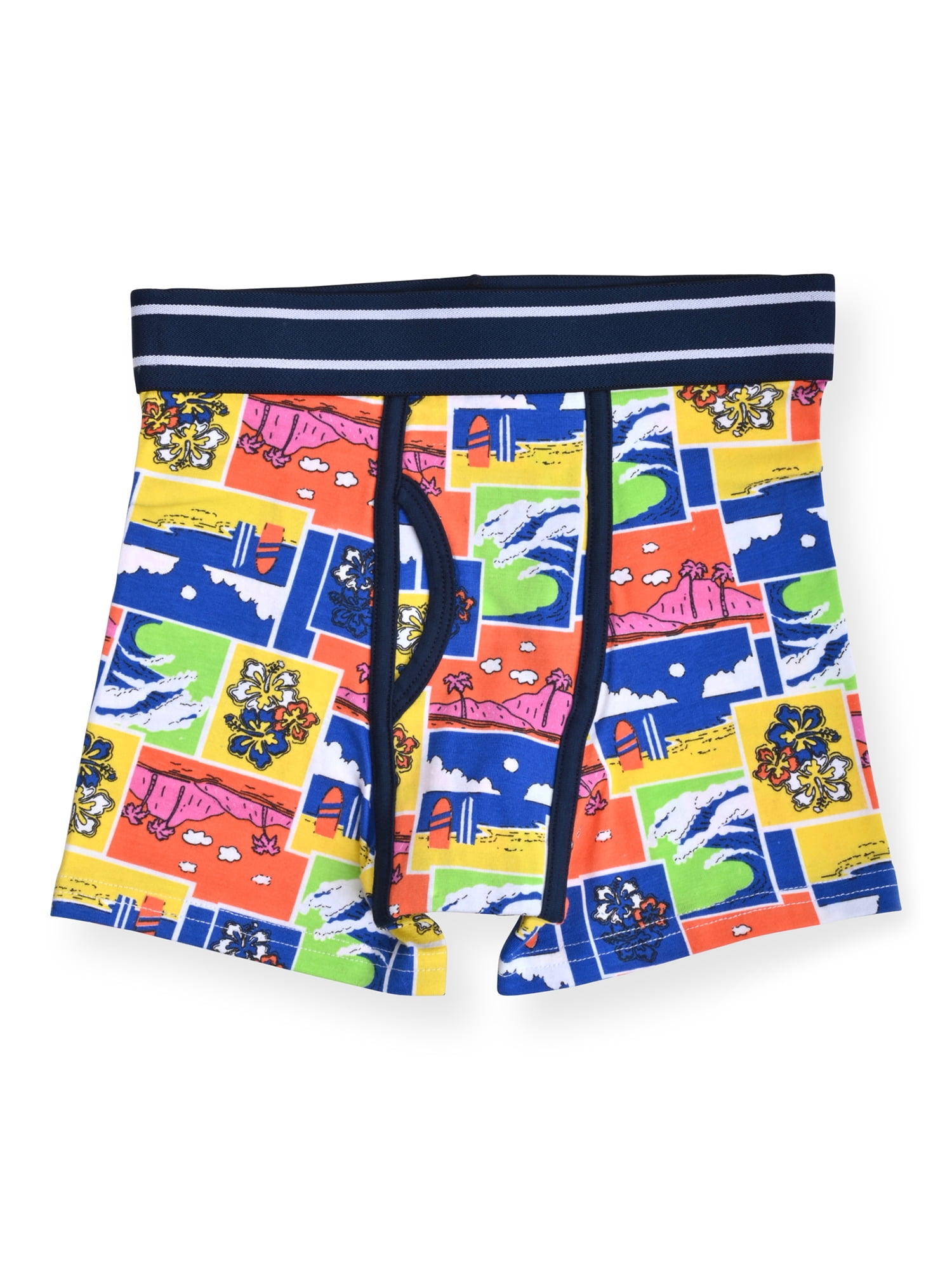 Wonder Nation Boys Comfort Stretch Tag-Free Boxer Briefs, 6-Pack, Sizes S-XLH