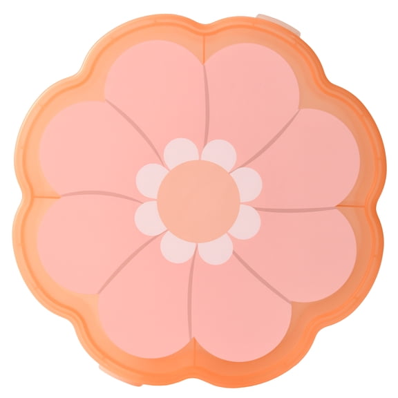 Cook with Color Flower Snack Box with Lid, Figural Food Storage Container