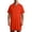 Orange, variant on Mens Factory Uniform Lab Coat Wear-Resistant Notch Collar Mid Length Overcoat Workwear Warehouse Painter Coats