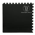 thumbnail image 3 of Foam Flooring Tiles – 12-Pack Interlocking EVA Foam Pieces – Non-Toxic Floor Padding for Playroom, Gym, or Basement by Stalwart (Black), 3 of 3