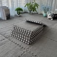 thumbnail image 5 of Interlocking Carpet Shaggy Soft EVA Foam Mats Fluffy Square Thickened Plush Tiles Protective Floor Tiles Exercise Play Mat for Children Kids Room Home Parlor Bedroom (Grey, 12 Pcs), 5 of 7