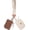 Brown&white, variant on Mini Wristlet Wallets Dual Pouch,Around Wristlet Handbag Wallet for Women Zip Cards Holder,Wristlet Bracelet Purse