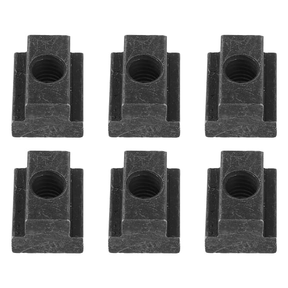 FRCOLOR 6pcs T-Slot Tooling Hardware T-Nuts For T-Slot Rails And Reliable Precision Nuts For Grinder And Milling Machine