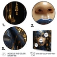 thumbnail image 3 of Designart "Tribal Inspired Fashion Woman in Gold and Blue III" Fashion Framed Wall Art Decor - Glam Gold Fashion Woman Hallway Framed Wall Art Decor, 3 of 6