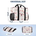 thumbnail image 3 of Large-capacity handheld storage bag Thickened picnic travel bag oversized clothing luggage organizing bag Happy Birthday Cats, 3 of 8