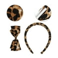 thumbnail image 3 of Unique Bargains 1 Set Stylish Leopard Print Hair Clips Hairdo Clips Yellow Brown, 3 of 5