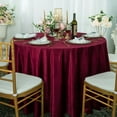 thumbnail image 1 of Wedding Linens Inc. Wholesale 120" Round Seamless Italian Velvet Tablecloth - Burgundy, 1 of 1