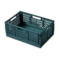 thumbnail image 2 of HLONK Foldable Crate with Handles Collapsible Storage Bins Plastic Crates Organizer  Folding Storage Containers Stackable Basket Box for Home Office Shelves Kitchen Bedroom Bathroom, 2 of 5