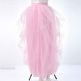 thumbnail image 4 of Women Dress Pink Tutu Skirts High Low Tulle Skirt Puffy Fairy Skirts Irregular Tutu Skirt, 4 of 5