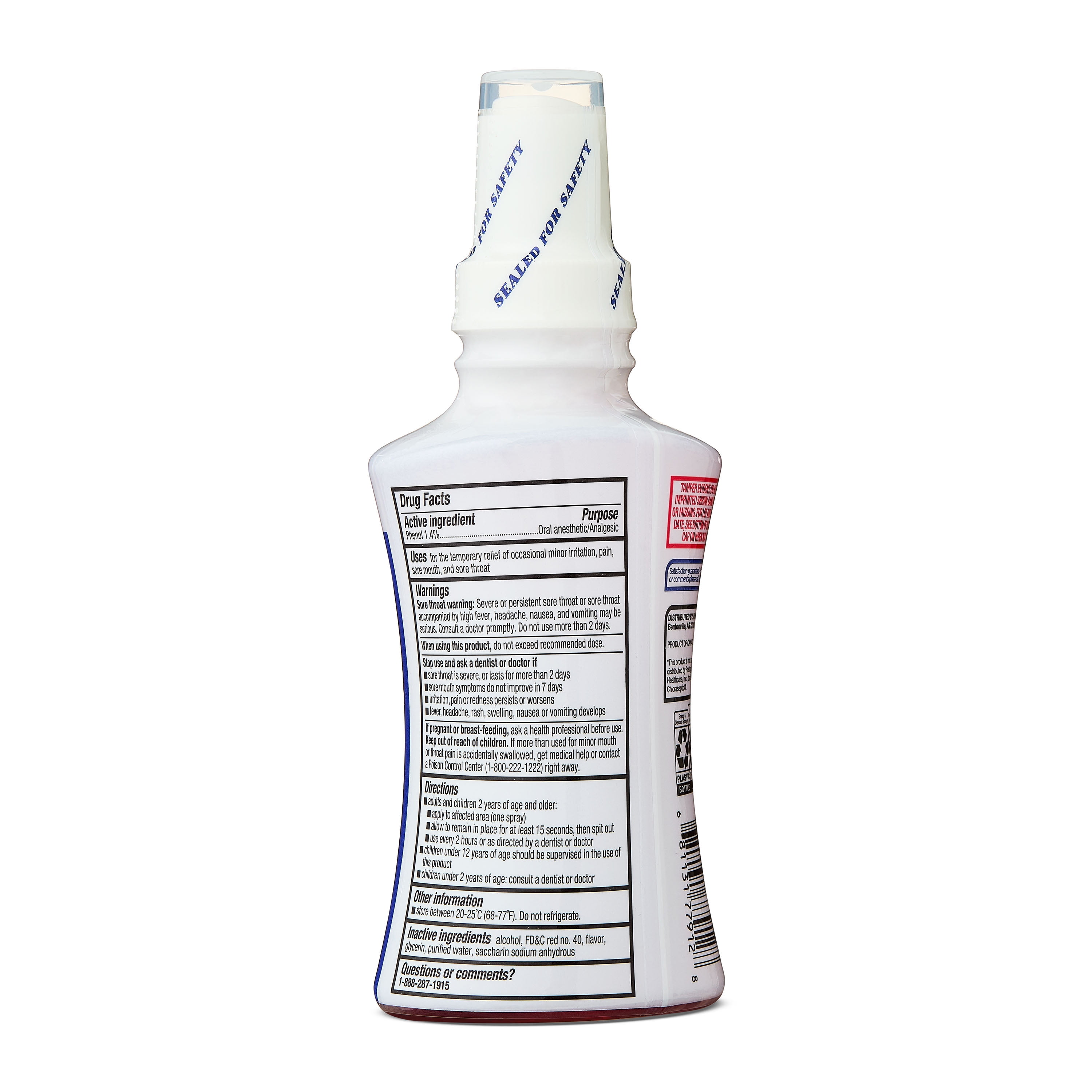 Equate Sore Throat Oral Anesthetic Spray, Cherry Flavor, 6 fl oz