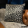 thumbnail image 5 of Euro Sham, Black N White Euro Pillow Shams 26x26 inch (65x65 cm), Velvet Euro Pillowcases, Animal Print, Animal Print Theme, Modern Euro Size Pillow Halloween Decorations - Wild Jungle, 5 of 10