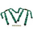 thumbnail image 4 of Pair Universal 4 Point 2" Safety Harness Green Racing Seat Belt Mounting, 4 of 8