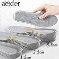 thumbnail image 2 of Heightening Insole Invisible Unisex Unisex Heighten Insert Cushion Pads EVA Lifting Insole Heel Arch Support Taller Cushion grey 2.5cm 38 (235mm), 2 of 6