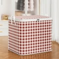 thumbnail image 1 of Ganfancp Heavy Duty Almacenamiento con Asas Reforzadas Extra Grandes Bolsas de Almacenamiento para La Ropa Tote Bag Espesado Doble Cremallera para Ahorrar Espacio de Viaje Ofertas Del Día 1X Organiza, 1 of 7