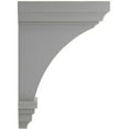 thumbnail image 3 of Ekena Millwork 4"W x 4 3/4"D x 8"H Small Jefferson Wood Vintage Decor Corbel, Pebble Grey, 3 of 6