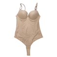 thumbnail image 4 of GHSOHS Bodysuits for Women Tummy Control Shapewear Thong Jumpsuit Seamless Stretch Sleeveless U Shaped Corset Body Shaper Leotards, 4 of 9
