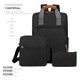 thumbnail image 3 of Mochilas Backpack Impermeable 3pzs Negro Malubero Malubero, 3 of 3