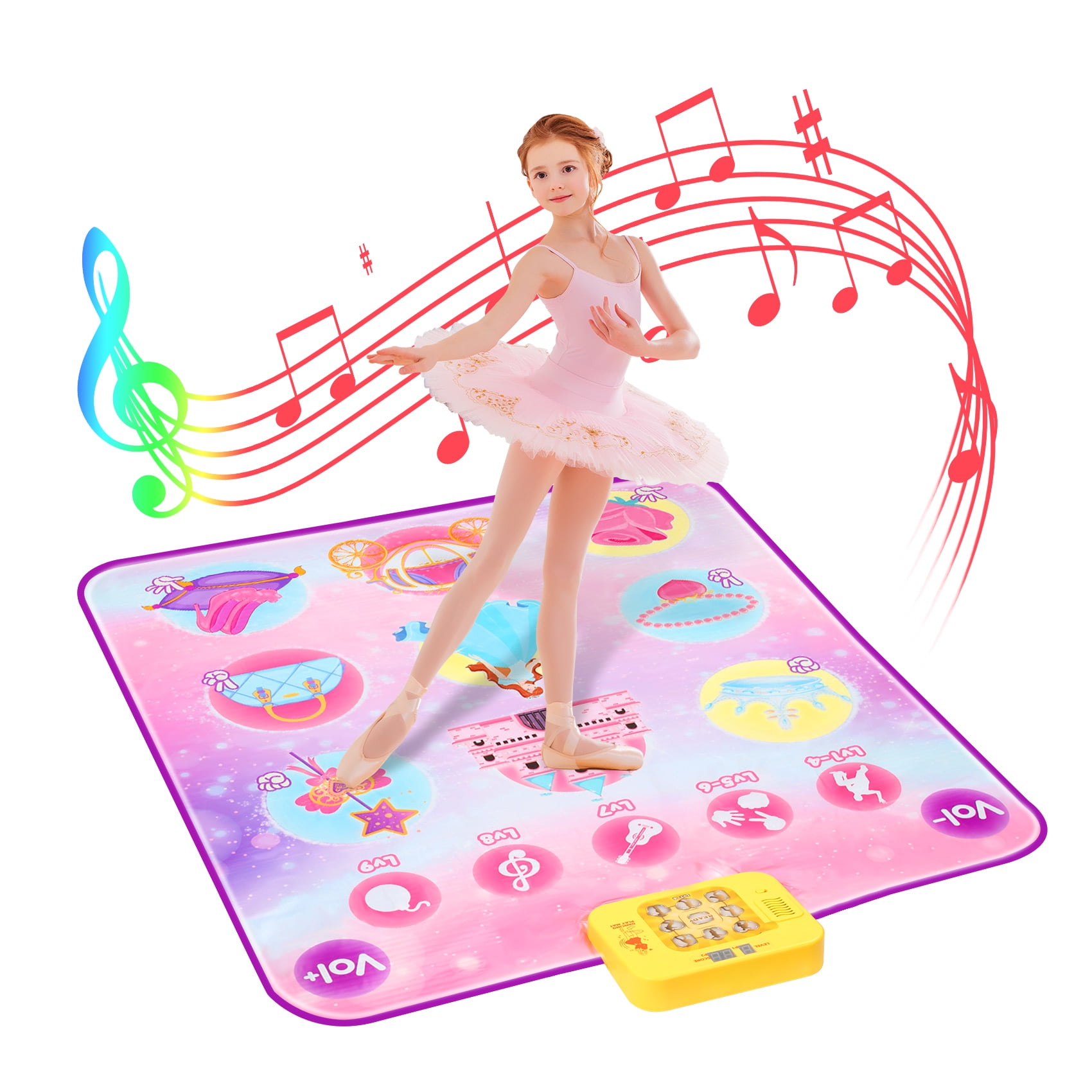 Klevly Unicorn Dance Mat for Kids Ages 6+ | Plays 5 Levels & 5 Songs |  Unicorn Gifts for 6 Year Old Girl | Toys for Girls | Gifts for Girls