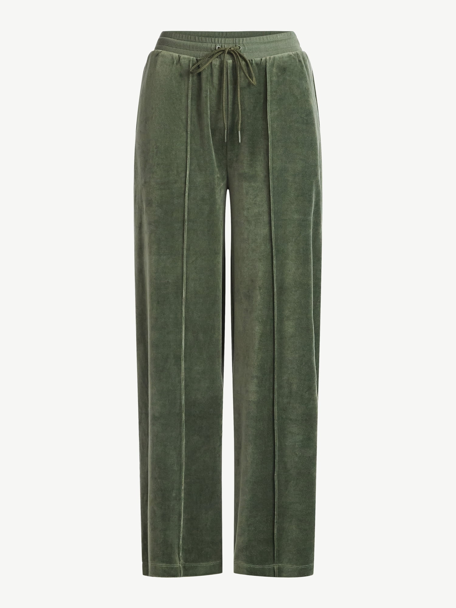 Scoop Women’s Velour Wide Leg Pants, Sizes XS-XXL