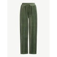 thumbnail image 5 of Scoop Women’s Velour Wide Leg Pants, Sizes XS-XXL, 5 of 6