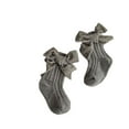 thumbnail image 1 of Autumn Winter Warm Newborn Bow-knot Solid Color Knitting Socks, 1 of 3