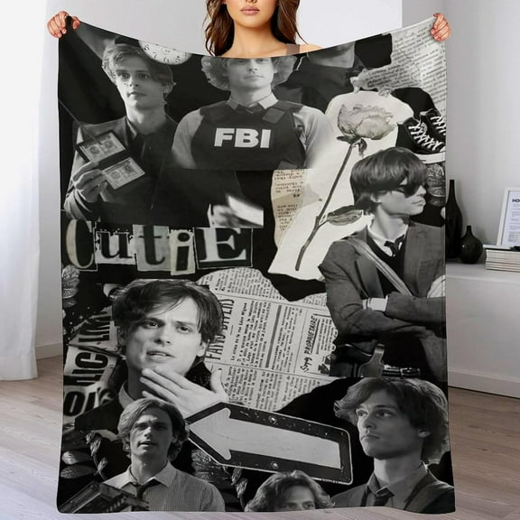 Soft and Comfortable Warm The Wool Spencer Star Reid Blanket Fan Gift Suitable for Room Sofa Bed Car Lets Trip Camping Sofa Decoration Matthew Star Gray Gubler Blanket Merch 30x40