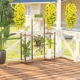 thumbnail image 3 of Yooshoverk 4 Piece Artificial Eucalyptus Vine Wall Hanging Fake Greenery Rattan Design Realistic Look Enhances Decor Prevents Wilting for Home Outdoor Wedding, 3 of 6