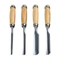 thumbnail image 1 of Woodworking Tools Precision 4-Piece Wood Carving Chisel Set for Carpenters & Beginners | Ergonomic Hand Tools for Carving Projects | Portable and Durable, 1 of 8