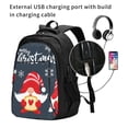 thumbnail image 2 of Disketp Cute Christmas Gnomes (2) Mochila de Viaje Estampada para Laptop con Puerto de Carga USB, Mochila Impermeable para Computadora – Regalo para Hombres y Mujeres, 2 of 7